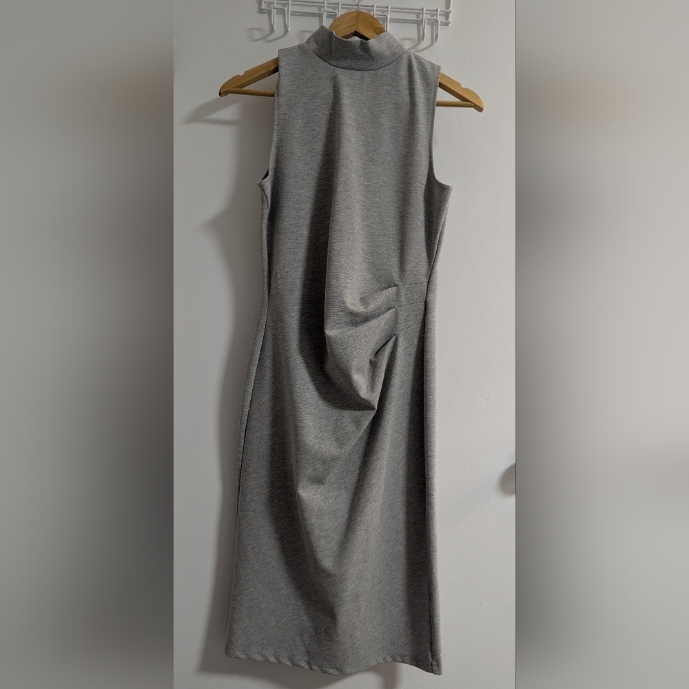 Le Chateau Gray Midi Dress